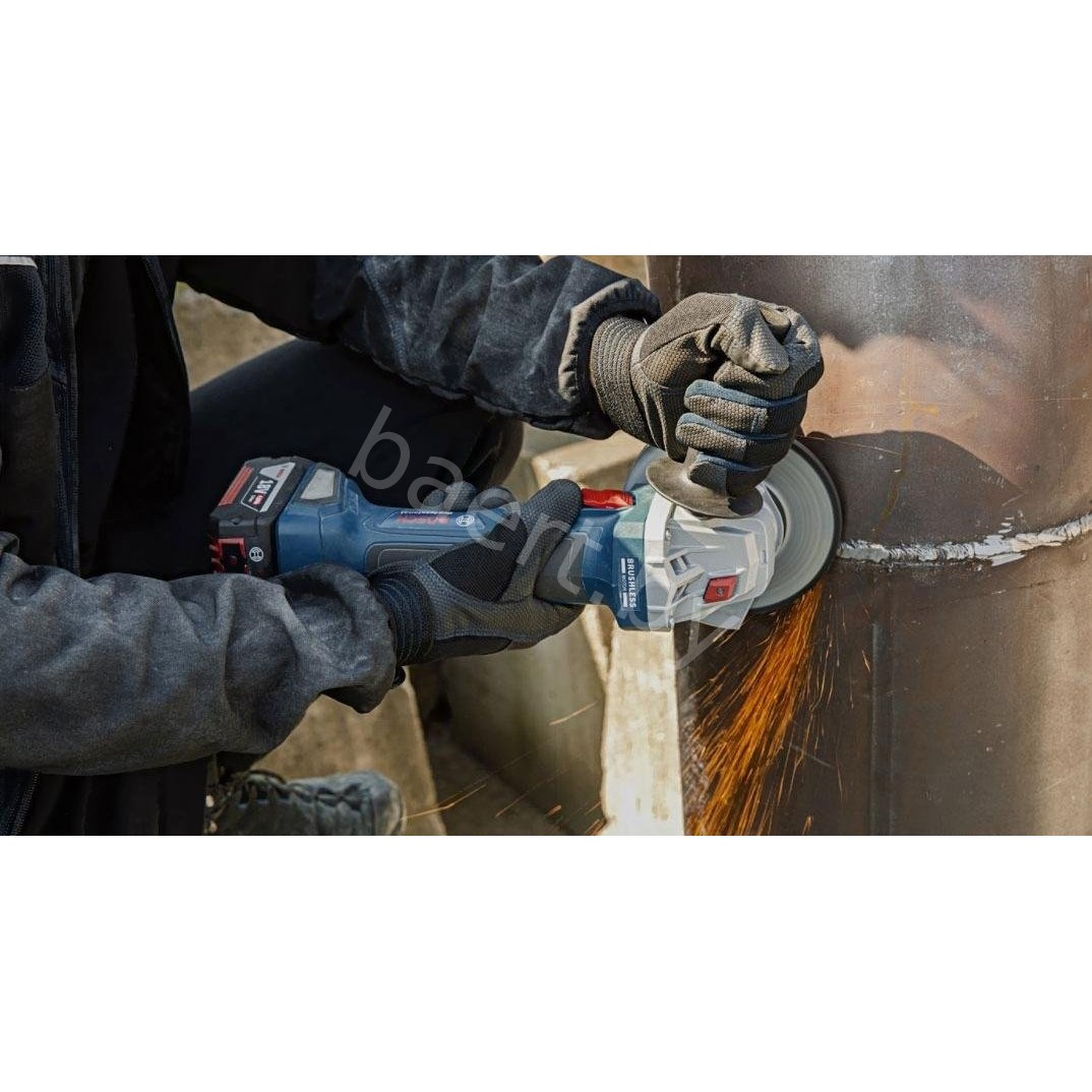 Аккум. углошлифмашина BOSCH GWS 180-LI в кор. (18.0 В, БЕЗ АККУМУЛЯТОРА, диск 125х22.0 мм) (06019H9020)