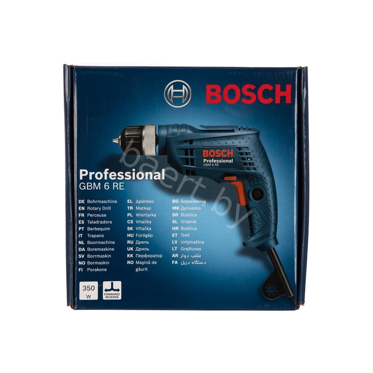 Дрель безударная GBM 6 RE 350Вт. в картоне 0.601.472.600