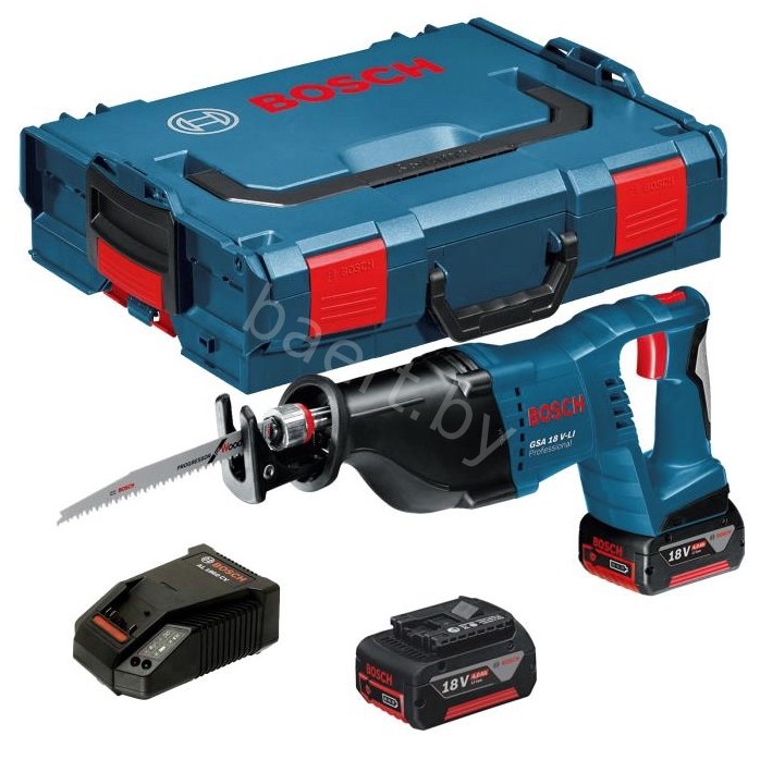 Сабельная пила GSA 18V-LI аккумуляторная ( 18V / 2*5,0Ah/ L-Boxx238) 0.601.64J.00B