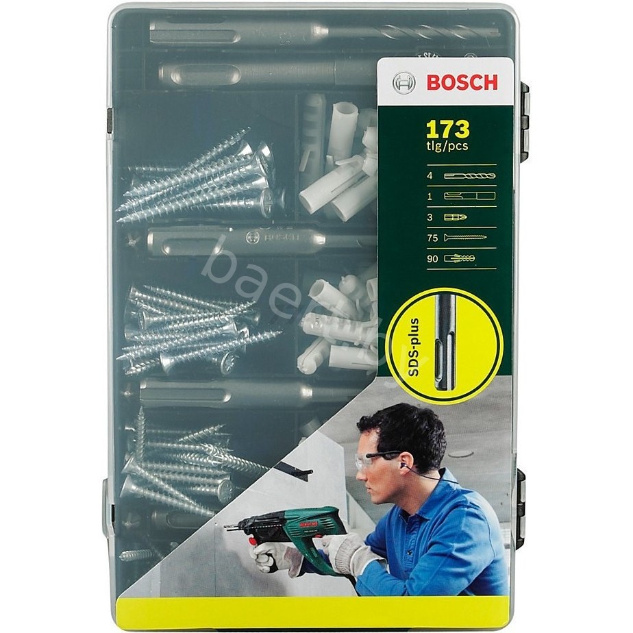 Набор крепежных принадлежностей SDS-PLUS (173шт) 2.607.017.163