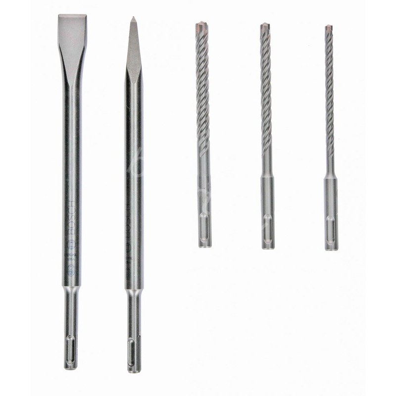 Набор сверл SDS Plus-5X D6/8/10мм  + Зубила SDS Plus Standard 250мм (плоск и пикооб) 2.607.017.515