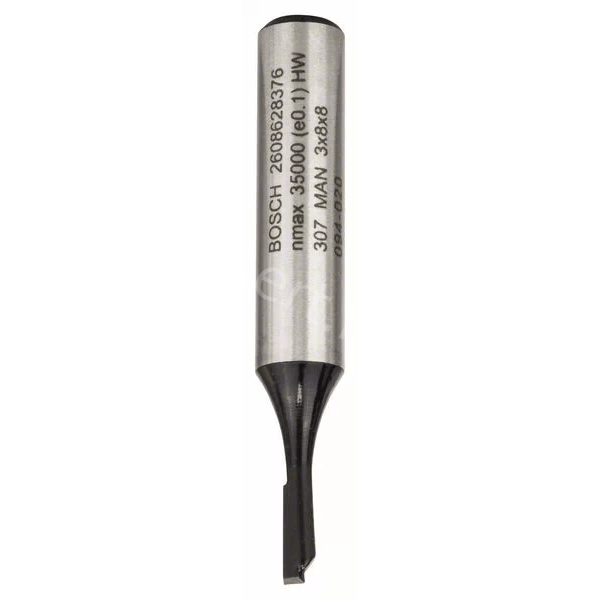 Фреза__Пазовая D 3x8x51 / хв 8 мм, BOSCH, Китай. Артикул 2.608.628.376 , страна ввоза - Казахстан