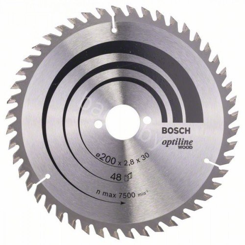 Диск пильный для ручных циркулярных пил Optiline Wood D200 30 2,8/1,8 48T 2.608.640.620