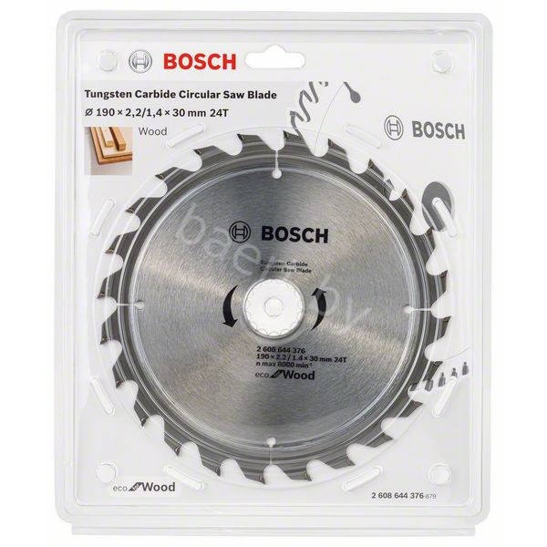 Диск пильный для циркулярных пил Eco for Wood D190 30 2,2/1,4 24T 2.608.644.376