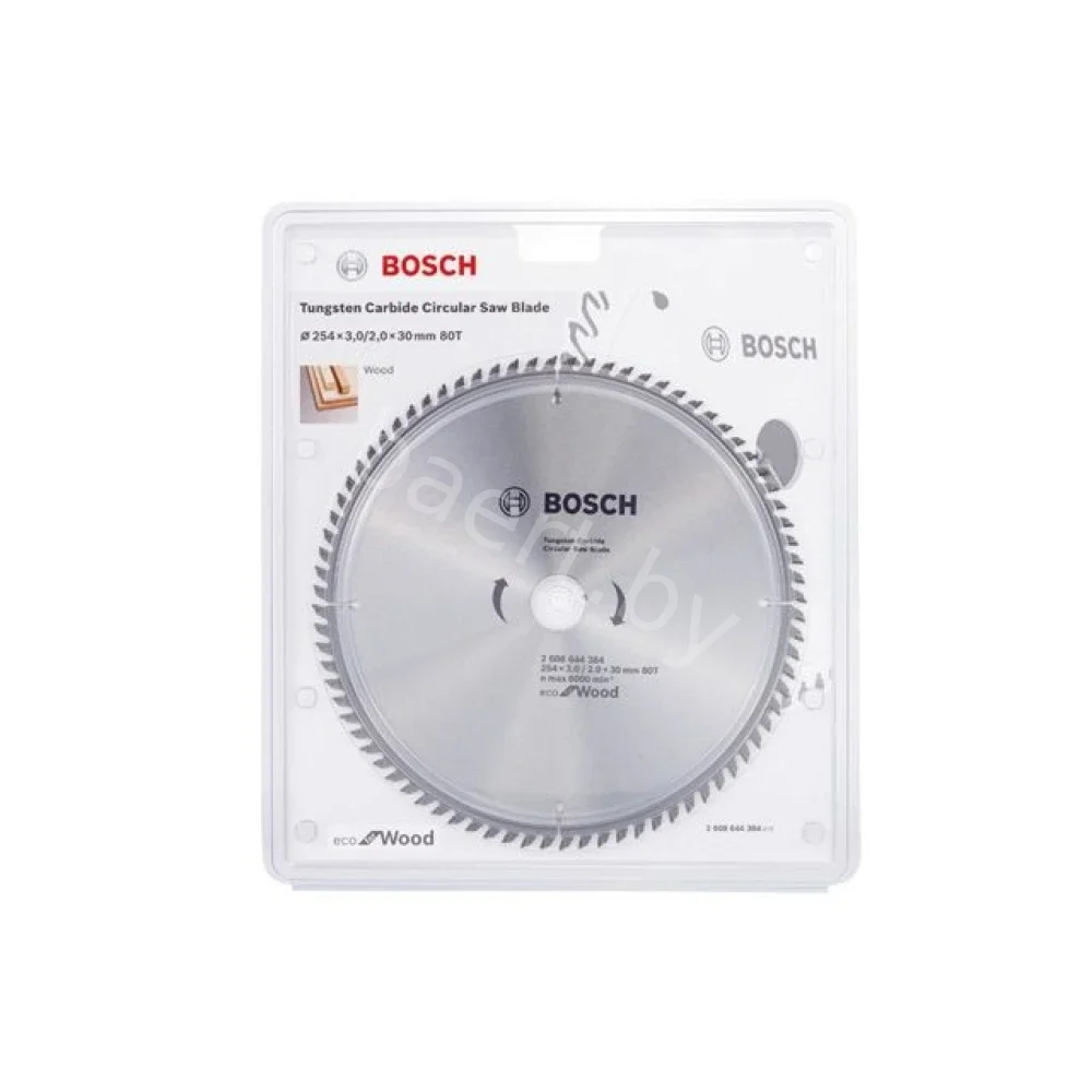 Диск пильный для торцовочных и настольных пил Eco for Wood D254 30 3,0/2,0 80T 2.608.644.384