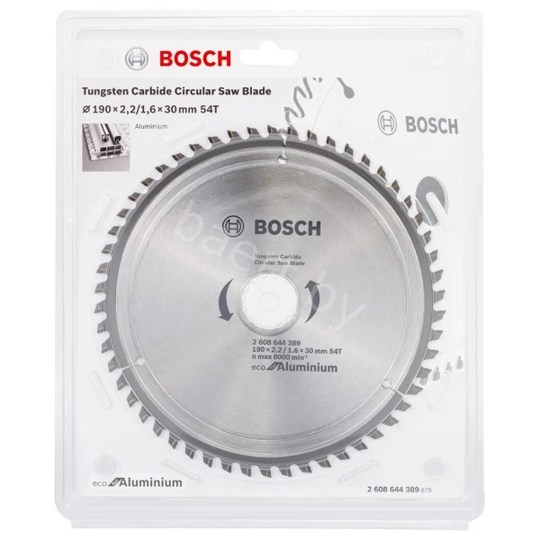 Диск пильный для циркулярных пил Eco for Aluminium D190 30 2.2/1.6 54T 2.608.644.389