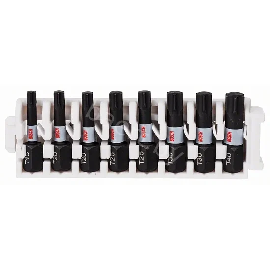 Насадка-бита Impact Control T15/T20/T25/T30/T40 25мм (8шт) 2.608.522.322