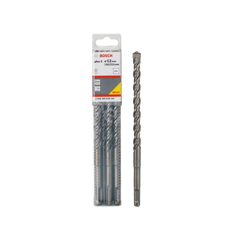 Сверло ударное по бетону SDS-Plus-5 D12 150 215мм (10шт) 2.608.585.630