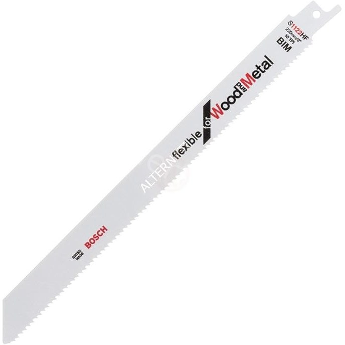 Полотно пильное по металлу S1122HF BIM Flexible for Wood and Metal 2,5/10*225*0,9 (5шт) 2.608.656.021