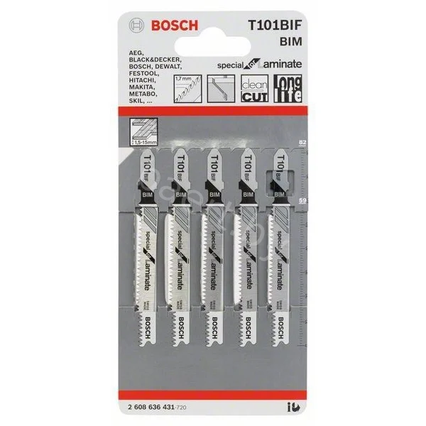 Полотно пильное по ламинату T101BIF BIM Special for Laminate 83*1,7мм (5шт) 2.608.636.431