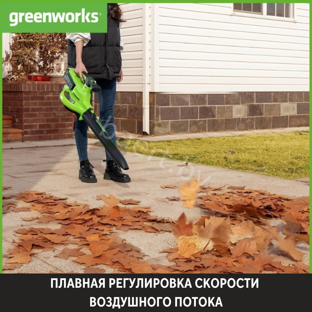 2406907, Воздуходув-садовый пылесос б/щ GD40BVII 40В