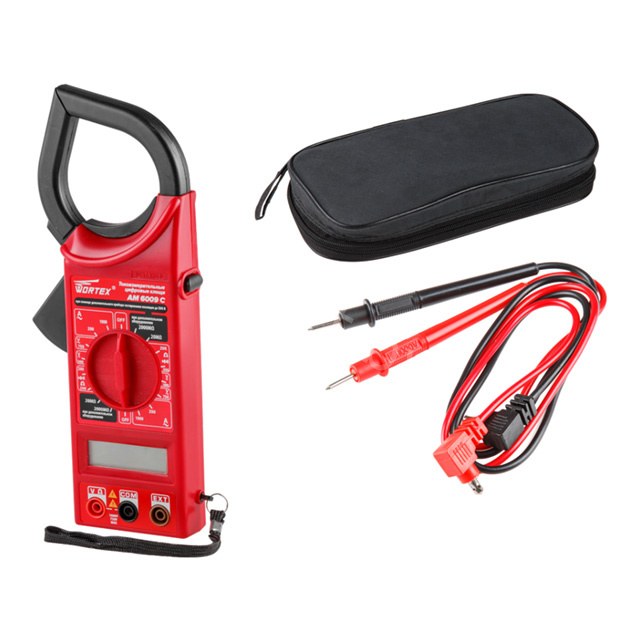 Клещи электроизмерительные цифровые WORTEX AM 6009 C арт.AM6009C00014