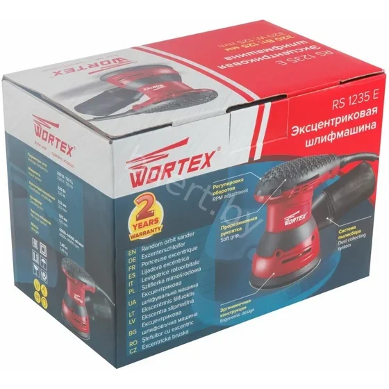 Эксцентриковая шлифмашина WORTEX RS 1235 E в кор. RS1235E01319