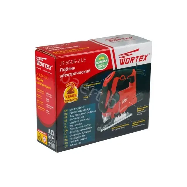 Лобзик электрический WORTEX JS 6506-2 LE в кор., арт. JS65062LE0021