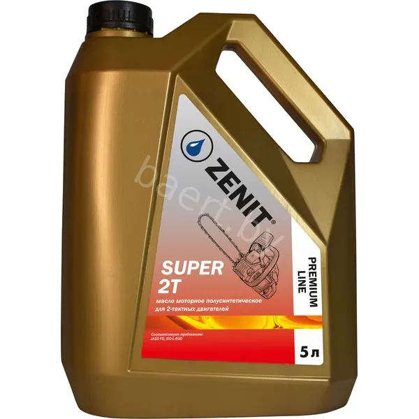 Масло моторное полусинтетическое для 2-тактных двигателей ZENIT Premium Line SUPER 2T, 5л